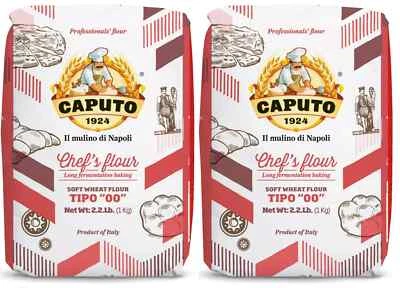 ANTIMO CAPUTO, SRL. Antimo Caputo Chefs Flour 2.2 Pound (Pack of 2) Italian Double Zero 00 Soft