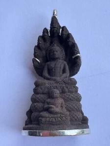 421- Pendant Necklace Pendant Buddha Pendant, Tamarind Heartwood Buddha Pendant - Picture 1 of 6