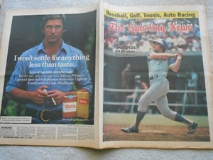 THE SPORTING NEWS JULY 16 1977 JEFF BURROUGHS - Picture 1 of 2