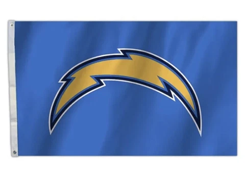 NFL Los Angeles Chargers Huge 3'x5' Licensed Logo Flag / Banner - Free Shipping Cover