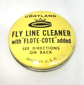 Vintage Cortland Fly Line Cleaner Tin - "Made U.S.A." - Fly Fishing Line Tin - Picture 1 of 6