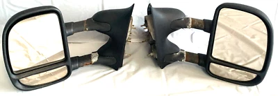 2000 - 2007 年福特 F250 F350 F450 两辆手动拖车伸缩门镜原始设备制造商 — 第 1/4 张图片