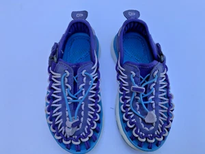KEEN UNEEK Kids SZ 9 Toddler Water-Friendly Comfort Sport Sandals Purple Blue - Picture 1 of 7
