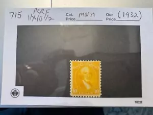 US Stamp Scott 715 MNH Beautiful Stamp - Picture 1 of 1