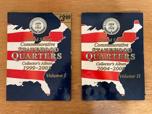2000 Edition USA Commemorative Statehood Quarters Collector's Albums--Incomplete - Picture 1 of 6