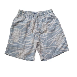 Vilebrequin Swimming Shorts Mens XL Blue Pineapple All Over Print Logo Pockets - Picture 1 of 17