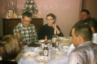 1950S Kodachrome Red Border Slide Family Dinner