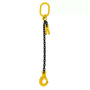 7mm 1,5T EINZELKETTENSCHLINGE + SELBSTSICHERNDER HAKEN + VERKÜRZUNGSKUPPLUNG 1/2/3/4/5/6m - Bild 1 von 1