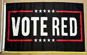 Republikanische Flagge KOSTENLOSER VERSAND Abstimmung rot B Trump Desantis GOP Amerika USA Schild 3x5 - Bild 1 von 1