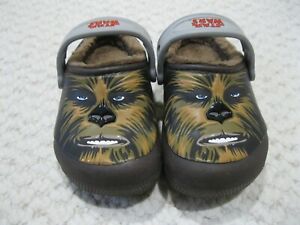 Crocs Chewbacca Star Wars Fun Lab Faux Fur Lined Clogs Slippers Brown Baby Boy 6