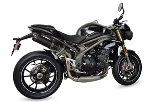 Speed Triple 1050 Exhausts SP Diabolus Carbon Fibre Round XLS Carbon Outlet 2009 - Picture 1 of 10
