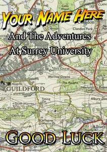 Surrey University good luck Card PIDY1 A5 Personalised Greeting Card - Picture 1 of 1