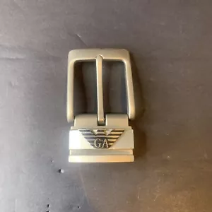 EMPORIO ARMANI Italy Silver Belt Buckle - Buckle Only - Picture 1 of 10