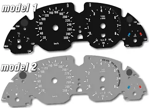 BMW E39 M5 - Replacement dial - converted from MPH to Km/h BLACK Dial Conversion - Bild 1 von 3