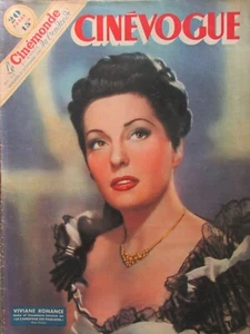 CINÉMA REVUE CINÉVOGUE de 1947 VIVIANE ROMANCE EDWIGE FEUILLERE WALLACE BEERY  - Picture 1 of 1