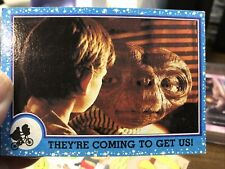 VINTAGE 1982 TOPPS - E.T. Movie Trading Cards # 38 THEY’RE COMING TO GET US!