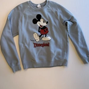 Disney Parks Disneyland Mickey Mouse Crew Neck Pullover Sweatshirt Adult M READ - Picture 1 of 11