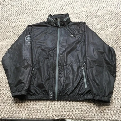 LRG Jacket Mens Large Black Windbreaker Full Zip Lightweight Streetwear Nylon - Image 1 of 4