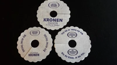 3 Pilsdeckchen Pilsrosetten Pilskragen Dortmunder Kronen Bier Brauerei - Bild 1 von 4
