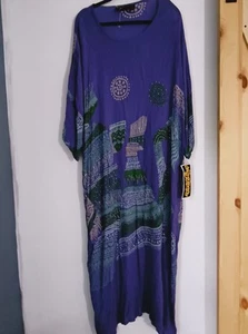 Neu mit Etikett Mystique lila Perlen vorne "Kaftan" Einheitsgröße... Hergestellt in Indien - Bild 1 von 11