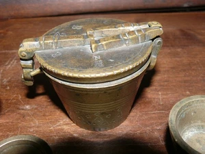 originaler  Satz  Bronze Gewichte 1770-1820 Bayern-Nürnberg Nestgewichte - Bild 1 von 23