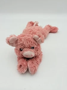 Kellytoy Pig Plush Floppy Body Shaggy Fuzzy Smiling Pink 12" - Picture 1 of 8