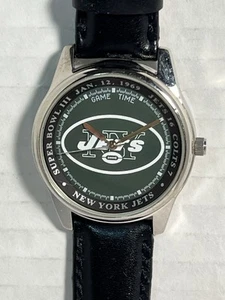 Reloj New York Jets Game Time - Esfera Verde - Batería Nueva - ¡Excelente Estado! - Imagen 1 de 14