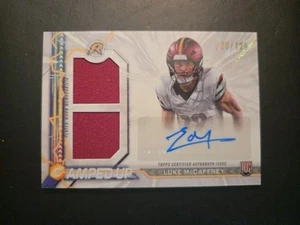 Luke Mccaffrey 2024 Topps Resurgence Amped Up RPA Rookie Patch Autograph /125 - Picture 1 of 3