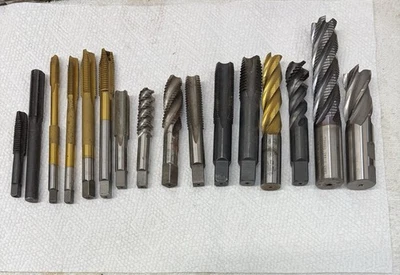 Lote de 16 fresas y grifos de extremo mecanizado GTD Exotin Hanita Greenfield Lawson Foto 1 de 4