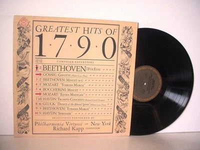 GREATEST HITS OF 1790 MASTERWORKS 1980 CBS M 37216 Beethoven Mozart Haydn - Image 1 of 2