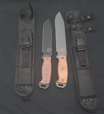 Ontario Ranger RD-7 & RD-9 Matched Pair Discontinued USA 1095 Fixed Blades Rare - Image 1 of 4