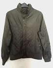 New Look Mens Lined Lightly Padded Bomber Jacket Size Large In Green Taupe