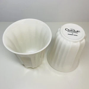 Hotel Schokolade von Andrew Wicks weiß Tassen Pod Tassen für Velvetiser x 2 - Bild 1 von 18