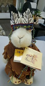 Neu mit Etikett Muffy Vanderbear Pocahoppy Pocahontas Plüschkaninchen SELTEN 1997 - Bild 1 von 12
