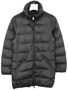 MASSIMO DUTTI Jacket Women's LARGE Mid-Length Full Zip Brown Quilted Belted - Picture 1 of 11