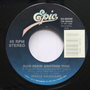 Country 45 Merle Haggard - Man From Another Time / 5:01 Blues On Epic - Picture 1 of 2