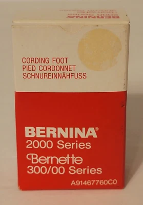 BERNINA BERNETTE 300/00 SERIES A91467760C0 CORDING FOOT ATTACHMENT NOS - Image 1 of 4