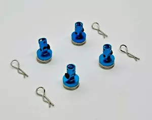 Magnet-Karosseriehalter für RC Car Buggy Truggy Crawler GT 1/10 1/8 blau schwarz - Bild 1 von 22