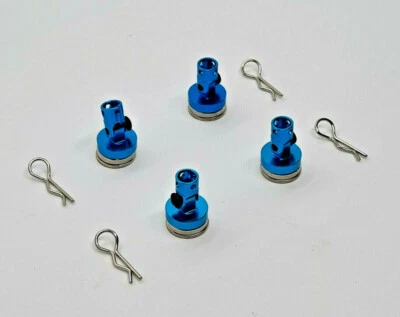 Magnet-Karosseriehalter für RC Car Buggy Truggy Crawler GT 1/10 1/8 blau schwarz - Bild 1 von 4