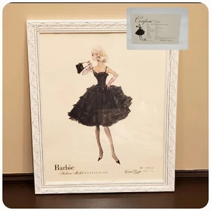 Barbie Fashion Model Collection Framed Picture by Robert Best Z1946C w/ COA - Picture 1 of 12