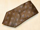 Ermenegildo Zegna [ Geometric/Gray ] Men's Tie 100% Silk Made In Italy