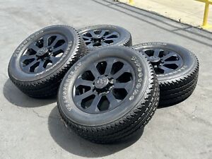 Black 2023 Ram 20" OEM Dodge 2500 3500 Rims LT285/60R20 All Terrain Tires Wheels