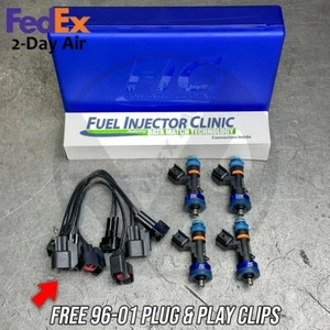 Fuel Injector Clinic 1000cc Fuel Injectors for Honda Acura D16 B16 B18 B20 H22 - Picture 1 of 9
