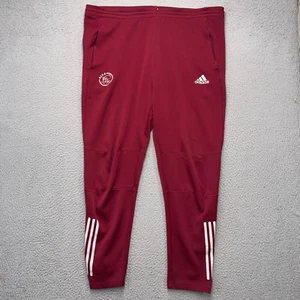 Ajax Amsterdam Track Pants Mens XL Red Adidas Pants Soccer Football Training - Picture 1 of 11