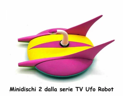 Minidisco 2 Goldrake Go Nagai Robot Collection Ufo Robot Grendizer Figures Anime - Immagine 1 di 4