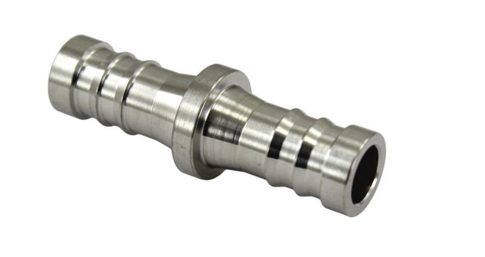 Duda Energy Hose Barb Coupling Stainless Steel Fitting Barbed Ends Coupler - Image 1 of 1
