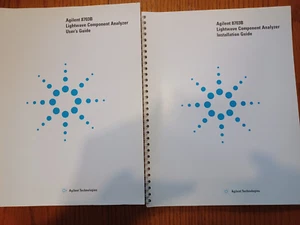 Agilent 8703B Lightwave Analyzer Installation Guide and User's Guide Manuals - Picture 1 of 4