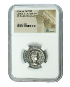 Antoninianus Gordian III Silver Roman Imperial Coins (27 BC-476 AD 