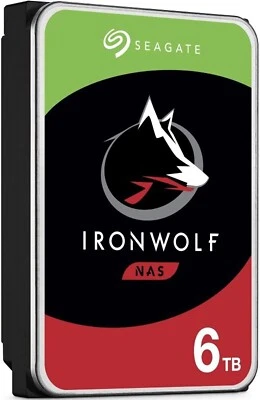Seagate IronWolf 6TB NAS Hard Drive 3.5" 5400RPM 256MB Cache - Image 1 of 4