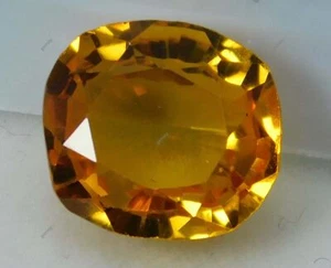 Cushion Cut Sparkling Gems A+ 14.55 Ct Natural Fire Orange Sapphire CERTIFIED - Picture 1 of 11